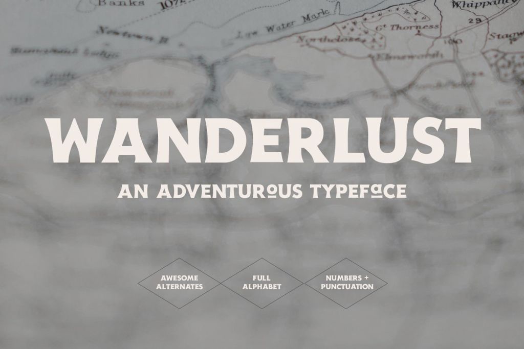 Wanderlust - An Adventurous Typeface