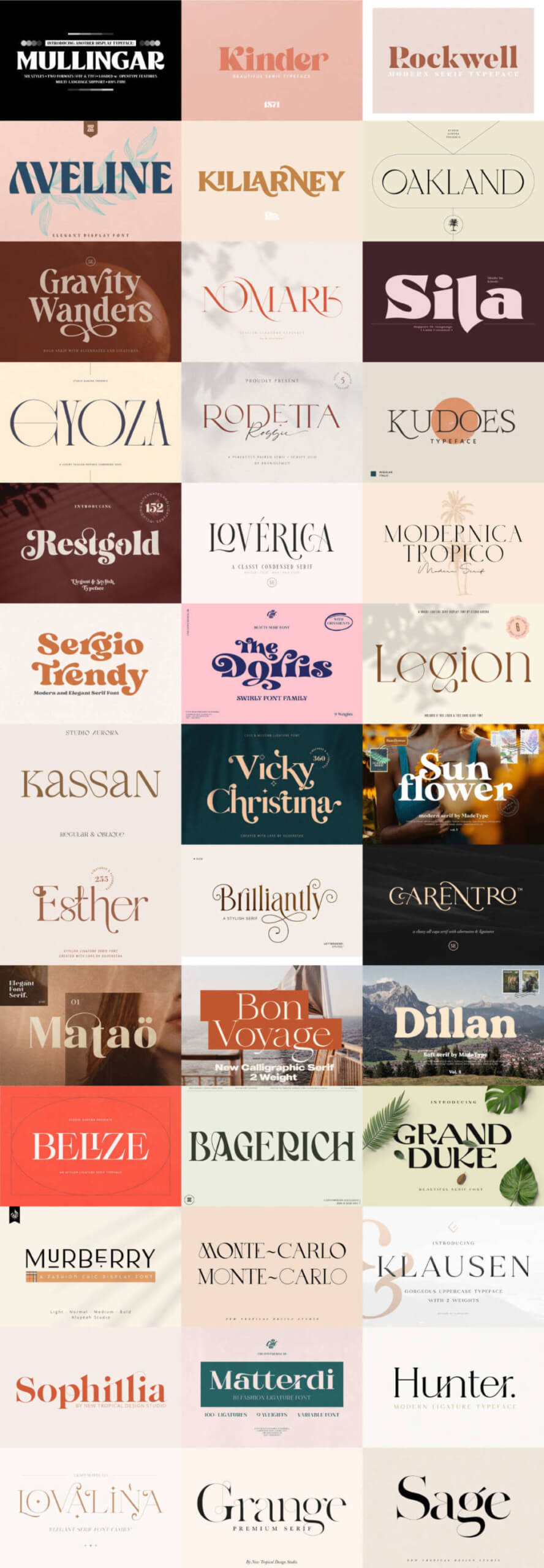 The Modern Serif Collection
