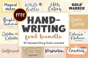 Handwriting Font Bundle