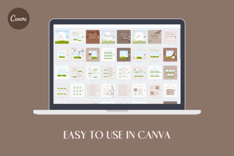 Instagram template Canva – Customizable Editable Clean Minimum Beige ...