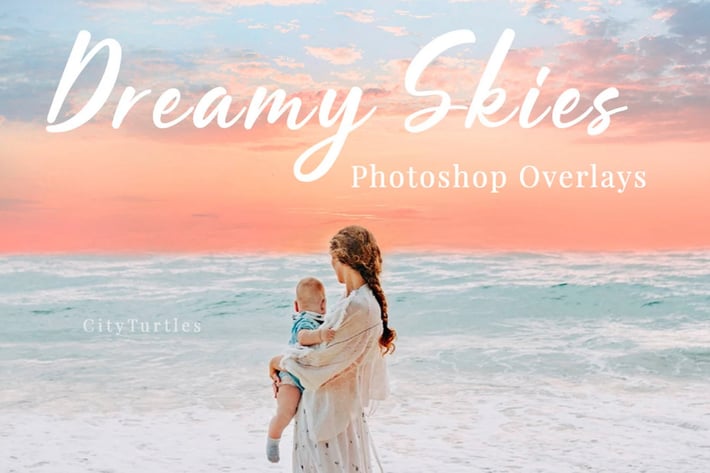 30 Dreamy Pastel Sky Overlays
