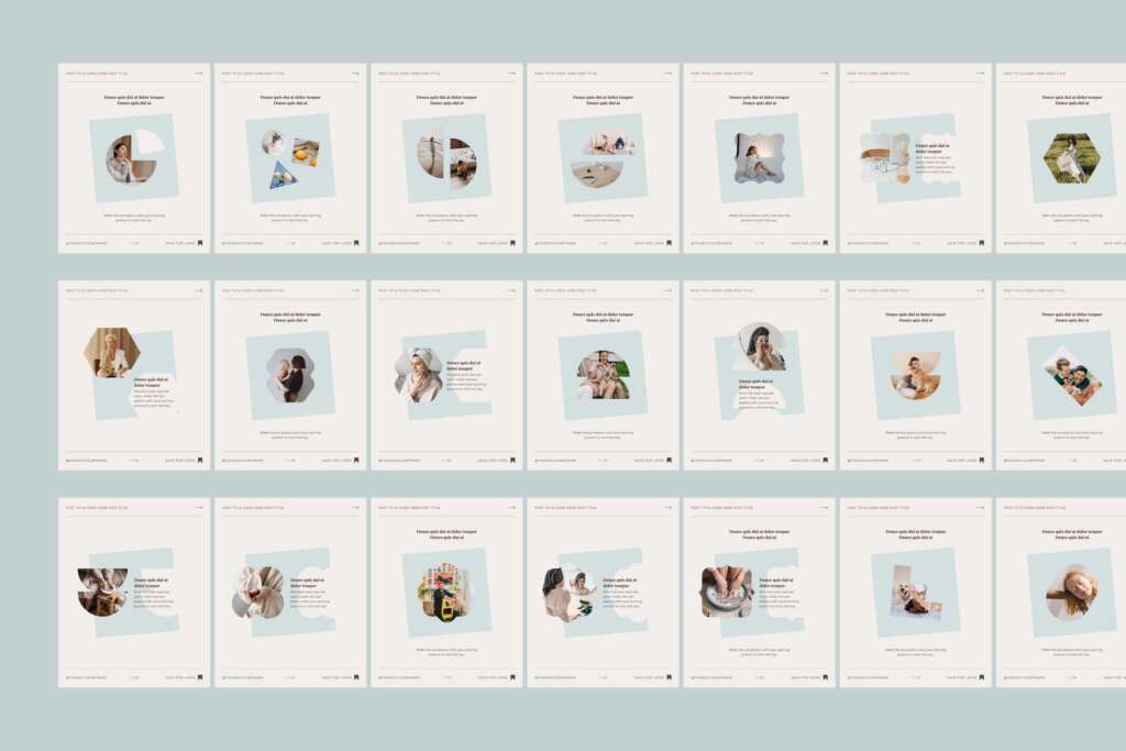 300 Instagram Template Canva Bundle - Carousel Post Portrait Story Reel Shorts Animated Social Media