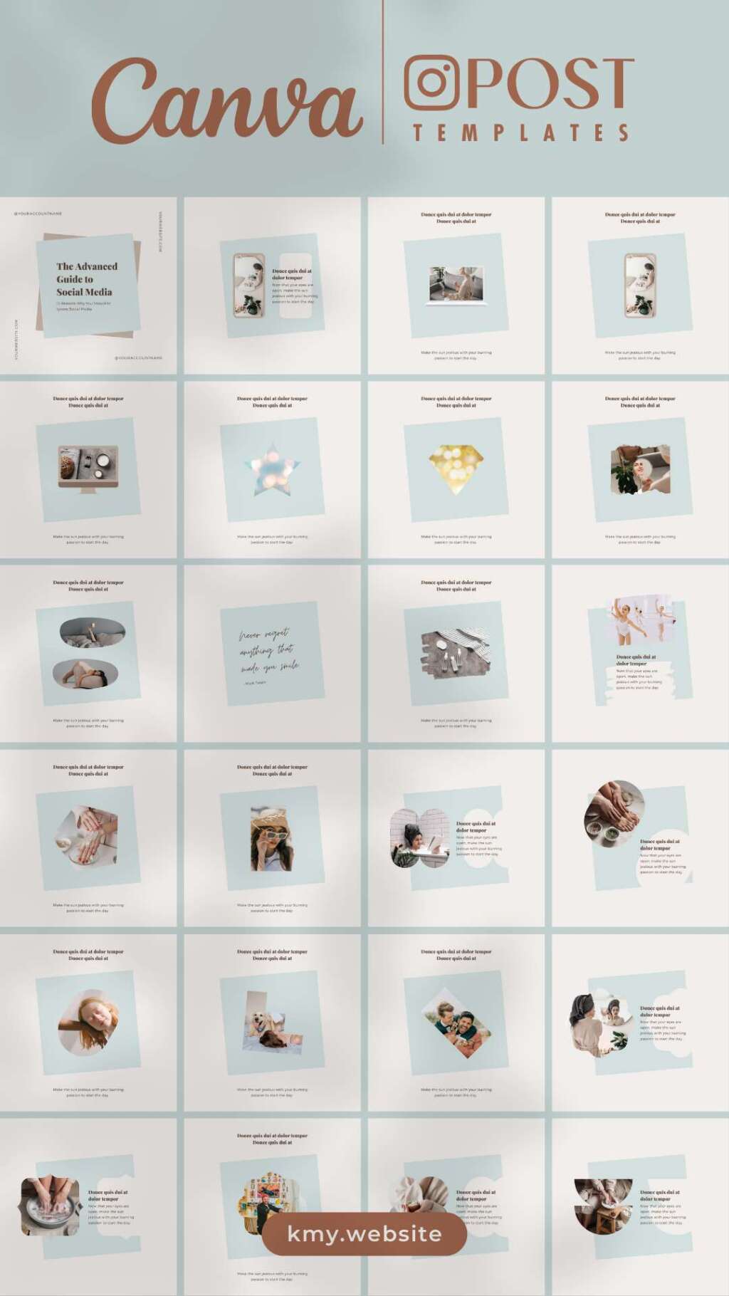 300 Instagram Template Canva Bundle – Carousel Post Portrait Story Reel ...