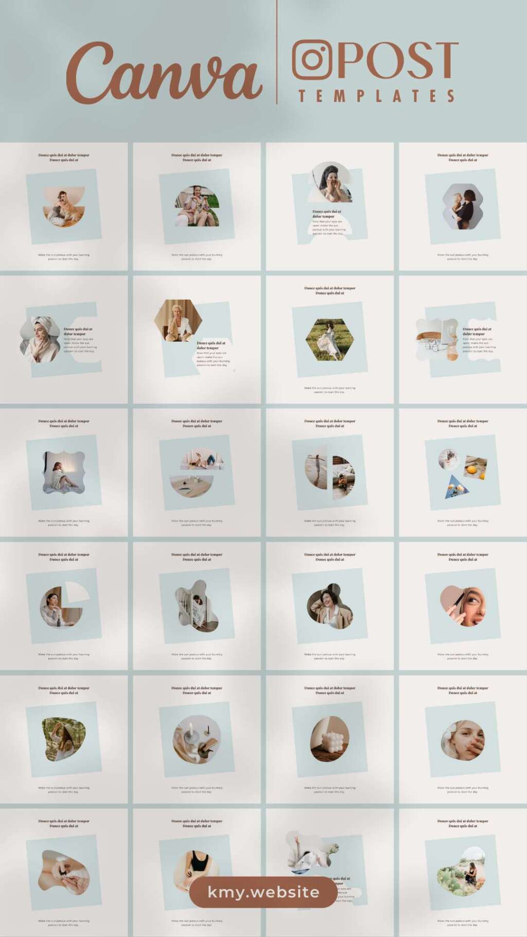 300 Instagram Template Canva Bundle – Carousel Post Portrait Story Reel ...