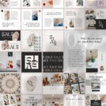 300+ Instagram Templates Canva Post Story - Social Media Cover Pack
