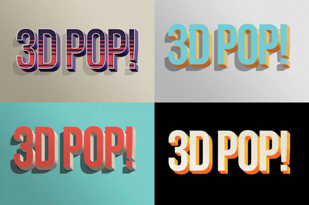 3D POP! PHOTOSHOP EFFECTS