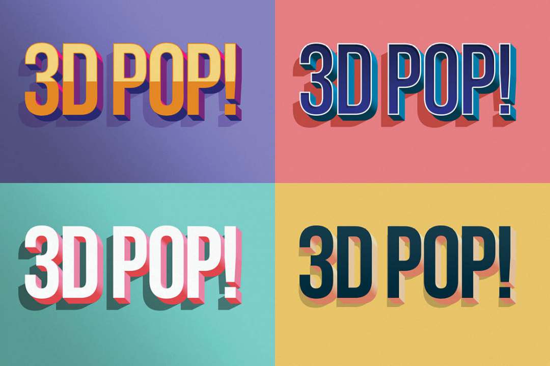 3D POP! PHOTOSHOP EFFECTS