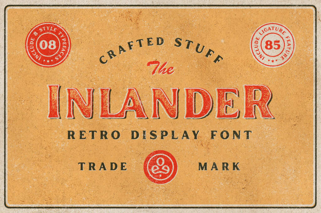 Inlander – Retro Display Font