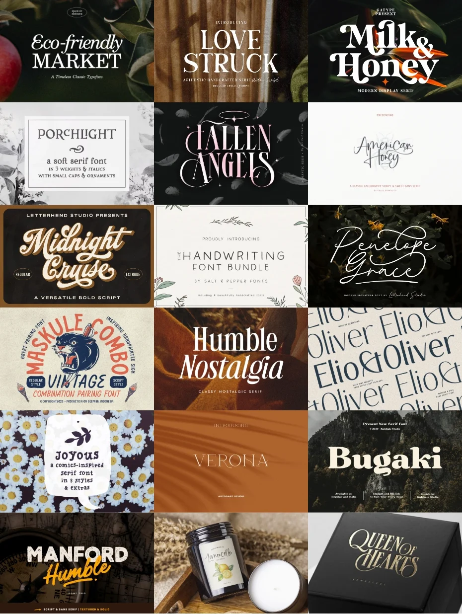 The Showstopping Selection Of Creative Fonts 