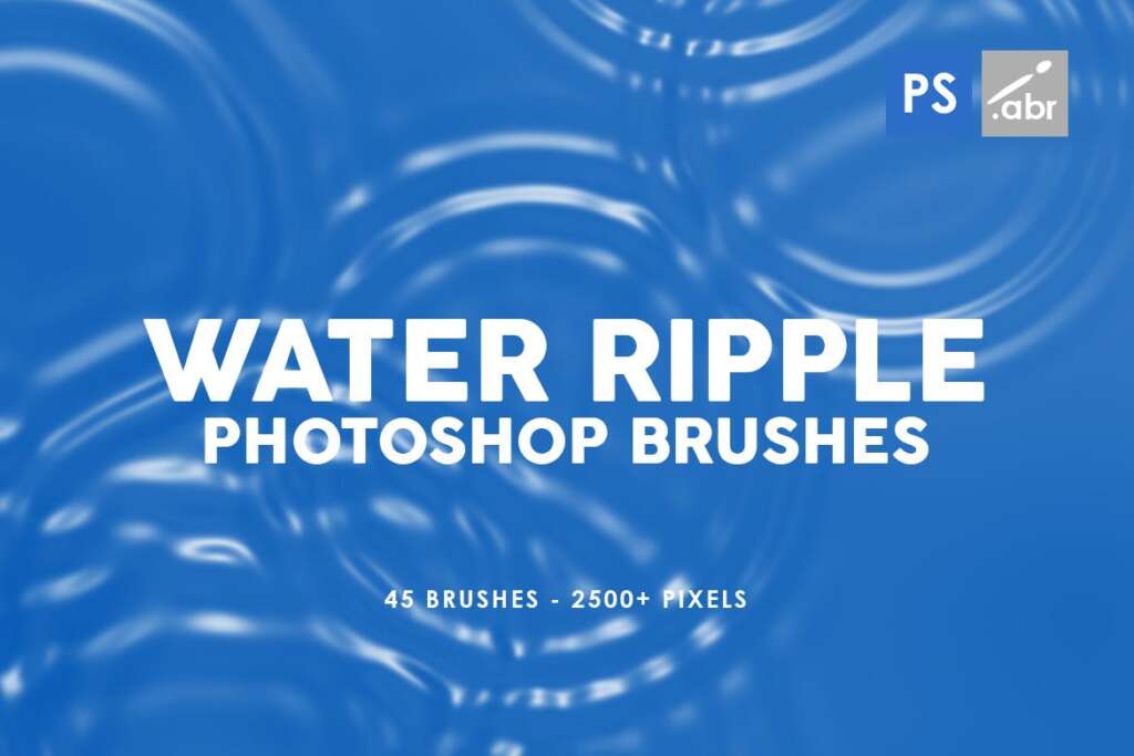 45 Water Ripple Photoshop Brushes
