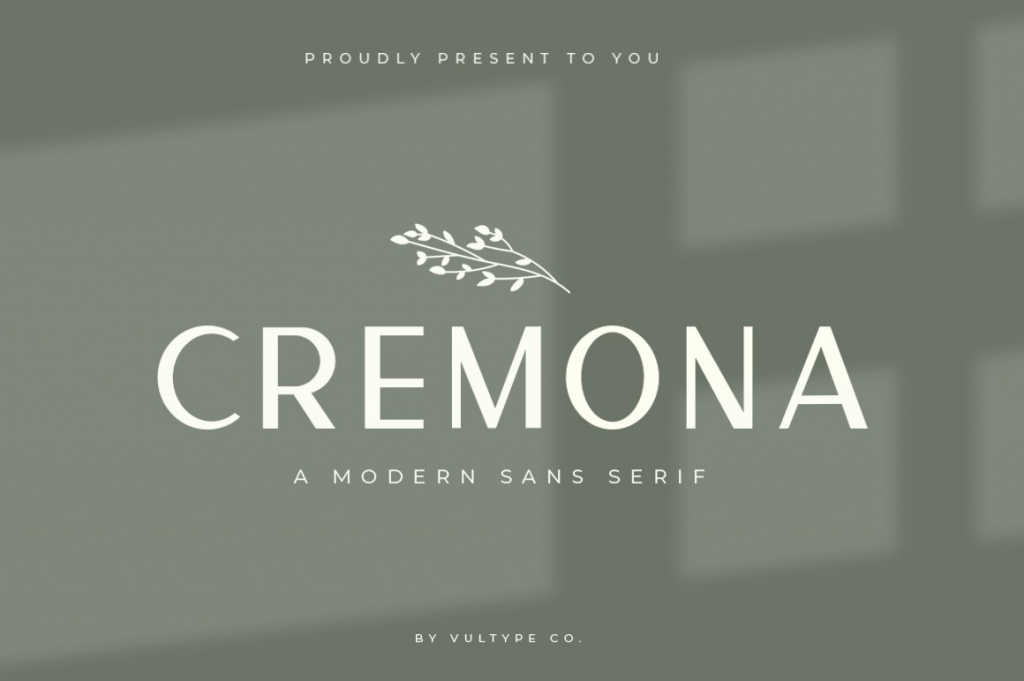 Cremona - Minimal Sans Serif
