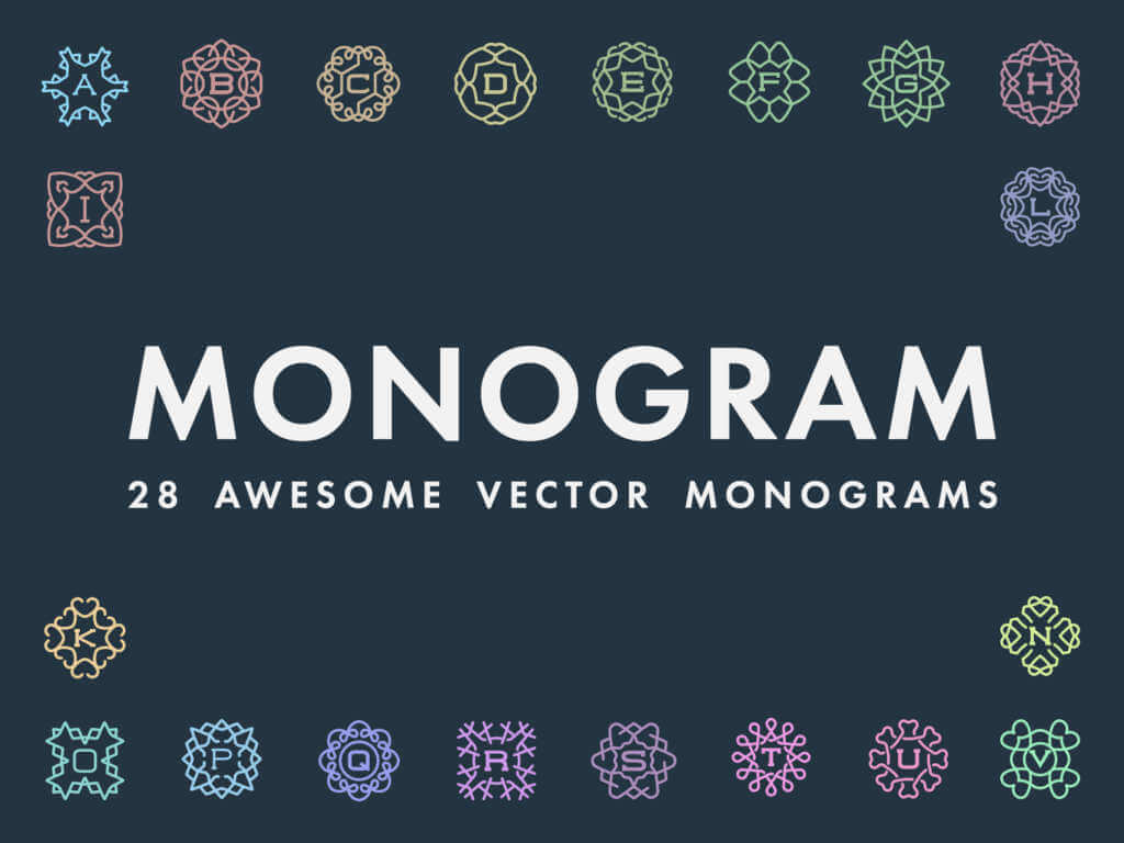 56 Awesome Vector Monograms
