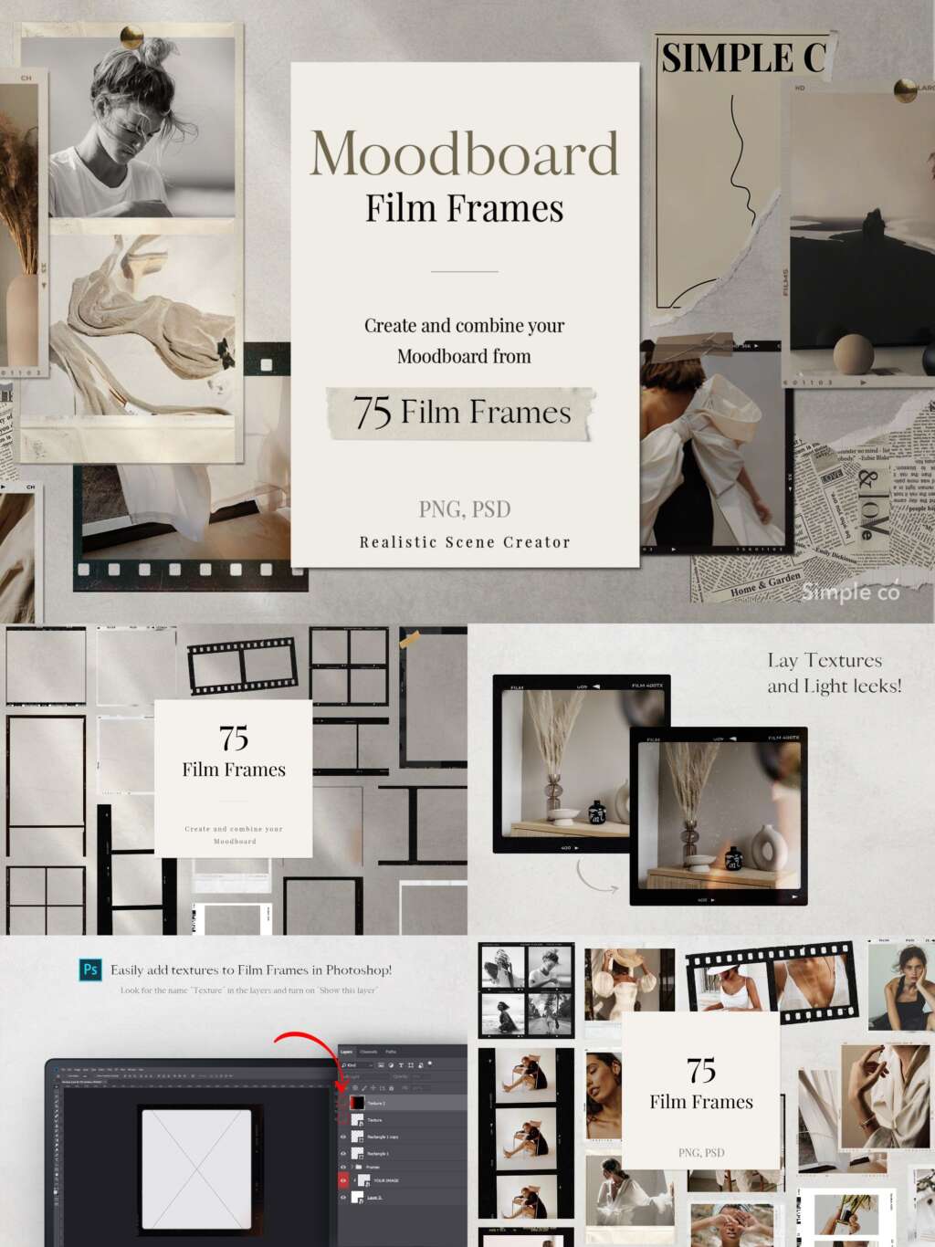 75 Film Frames Moodboard