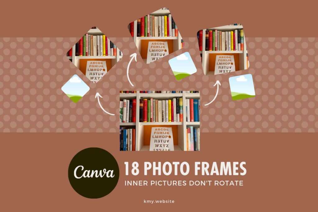 18 Rounded Square Photo Frames for Canva
