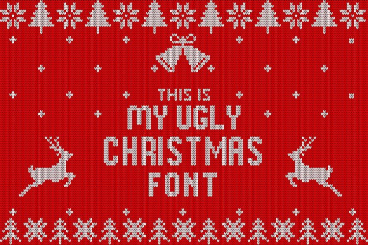 Christmas Knitted Font - Free Font Of The Week