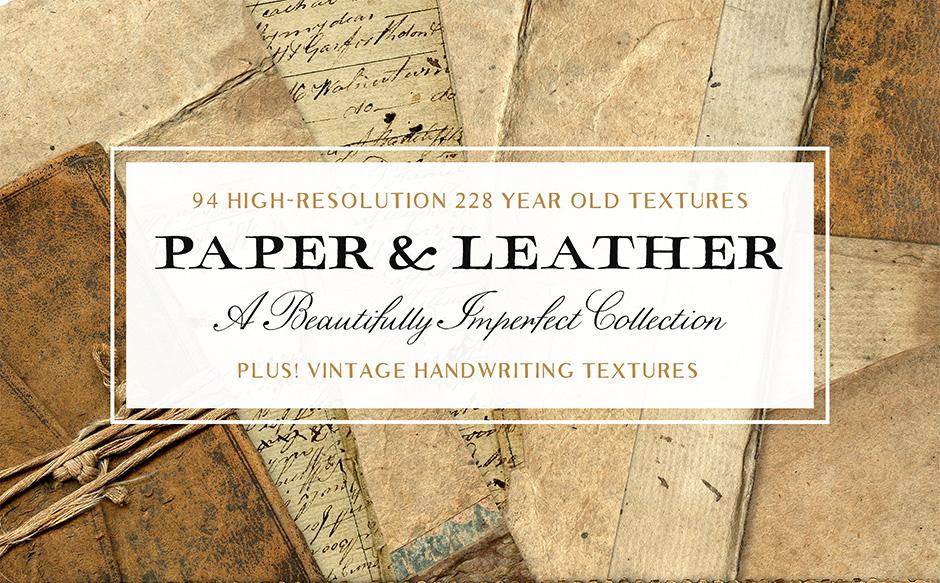 94 Vintage Leather & Vintage Paper Textures