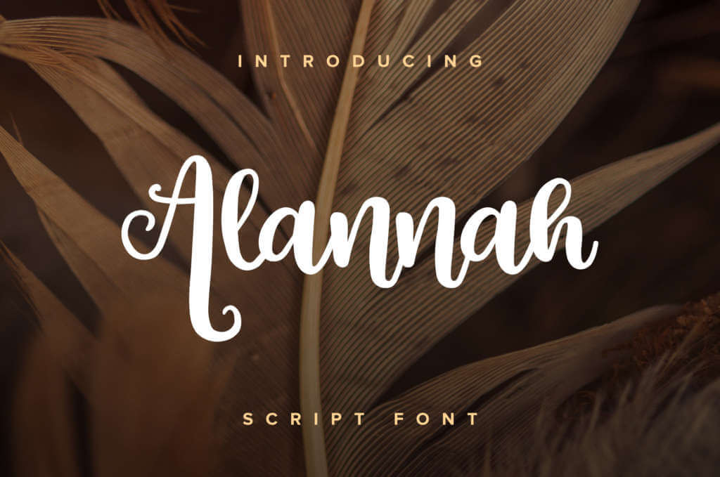 ALANNAH SCRIPT FONT