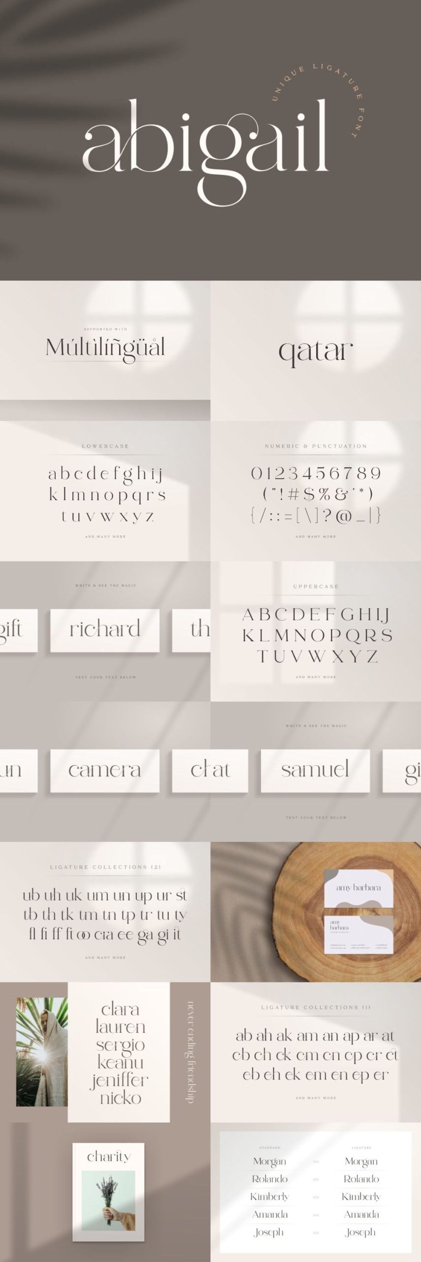 Abigail – Unique Ligature Font