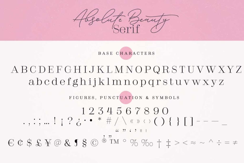 ABSOLUTE BEAUTY FONT FAMILY