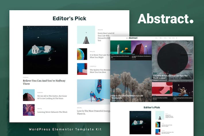 Abstract - Blog & Magazine Elementor Template Kit
