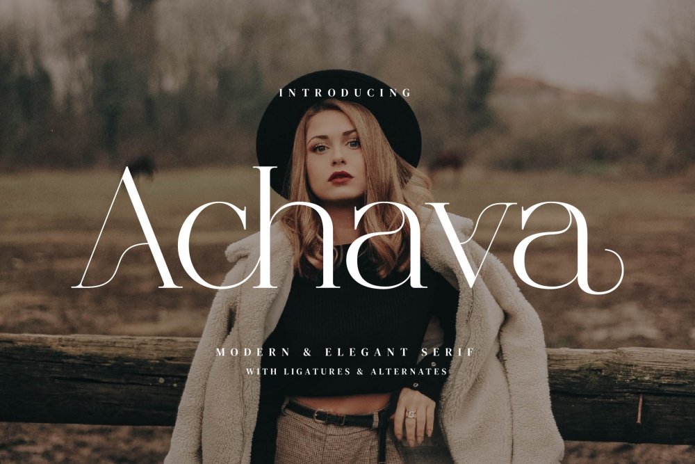 Achava – Stylish Ligature Font