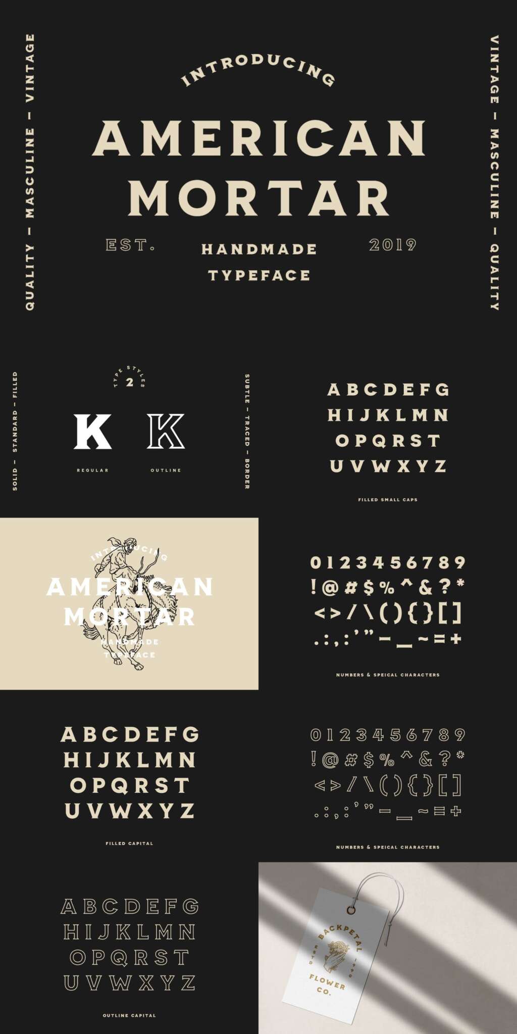 American Mortar – Vintage Font Family