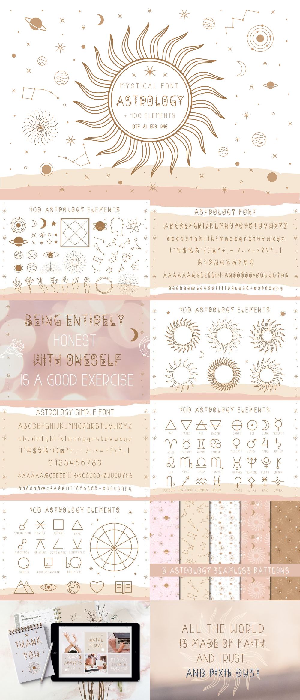 Astrology Mystical Font