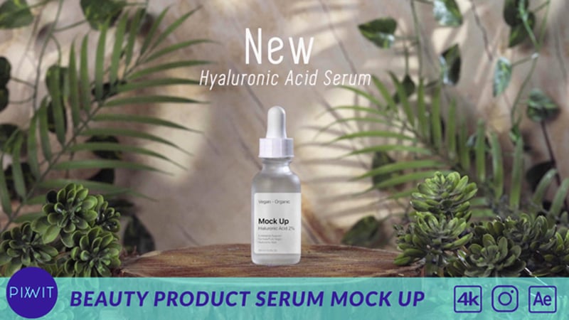 Beauty Product Serum Mock Up
