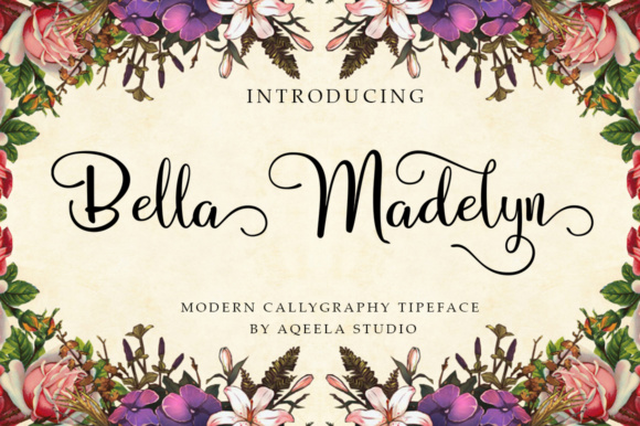 Bella Madelyn Script Font
