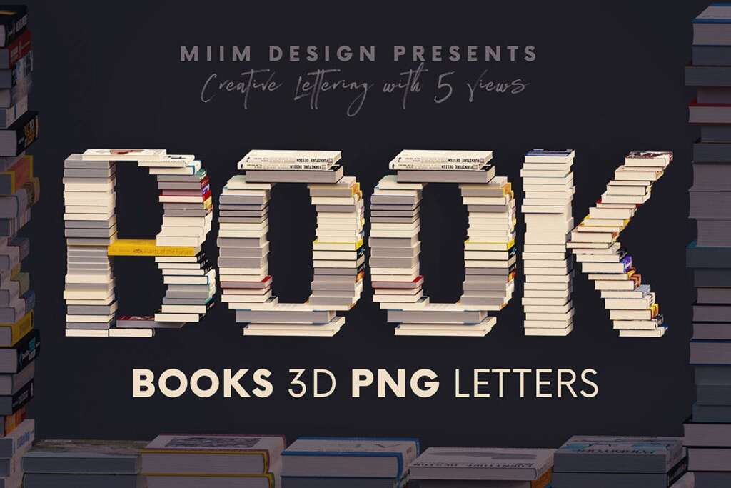 Books - 3D Lettering
