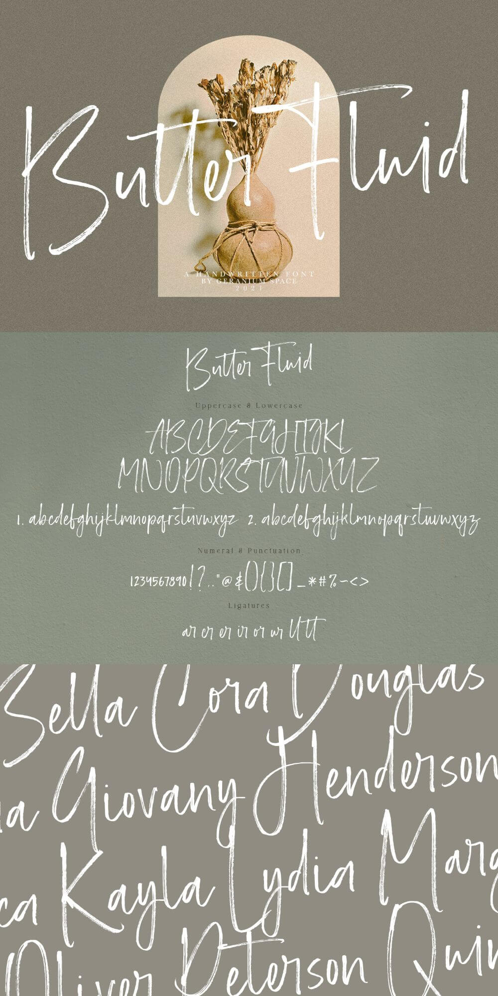 Butter Fluid – Handwritten Font