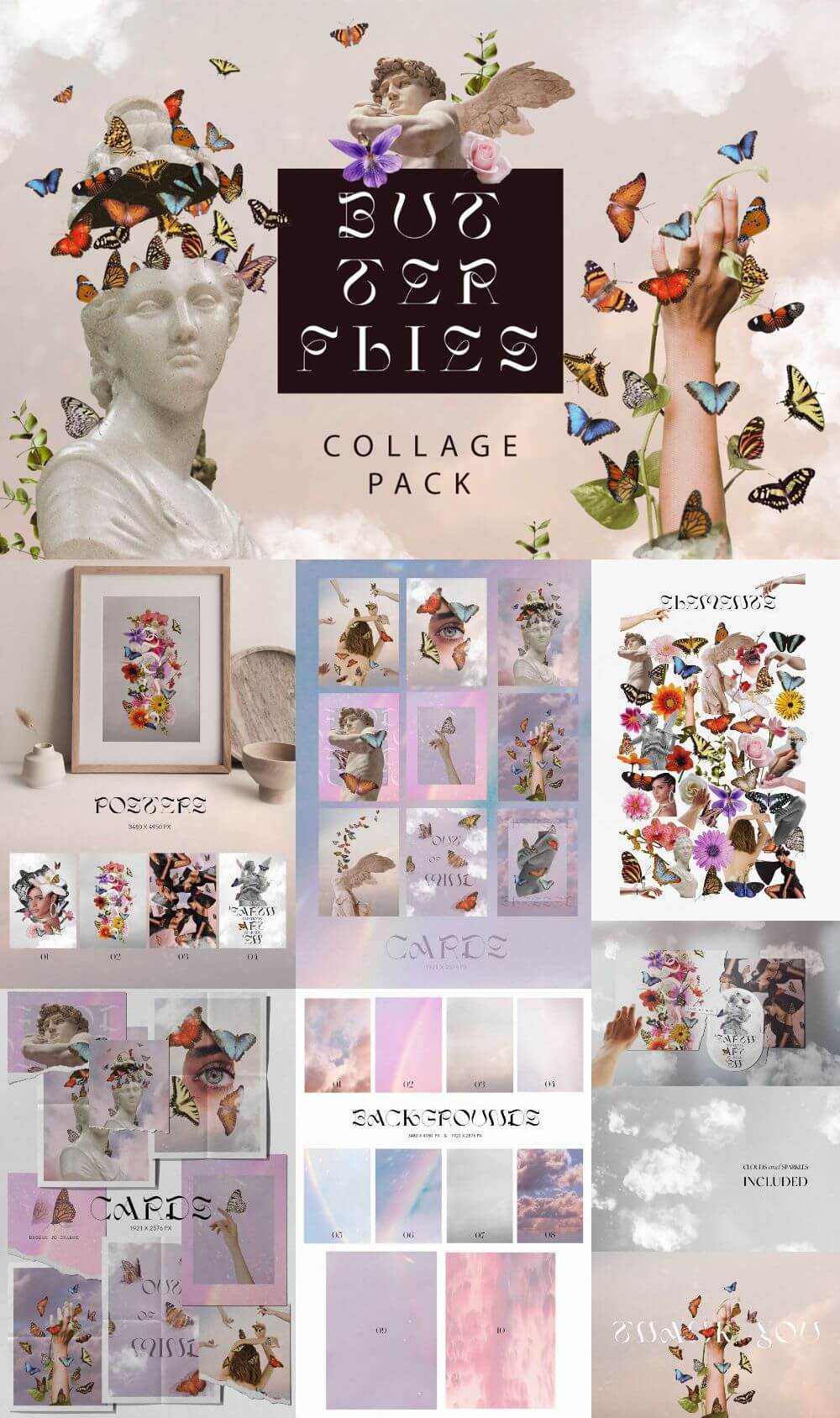 Butterflies – Collage Pack