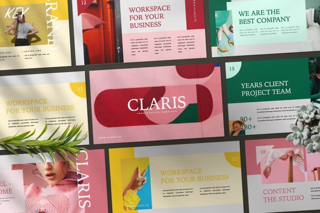 CLARIS Pastel Keynote Template