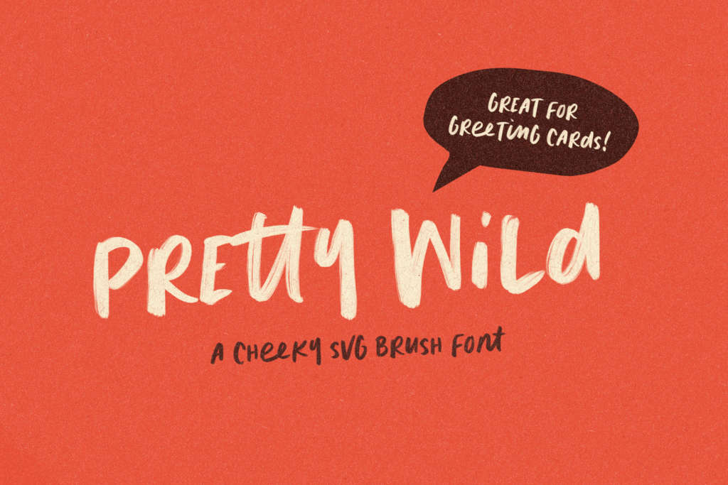 PRETTY WILD SVG FONT DEMO