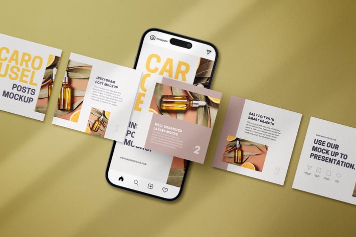 Carousel Instagram Post Mockup
