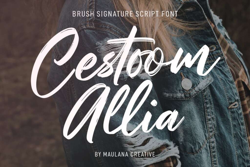 Cestoom Allia Brush Script Font
