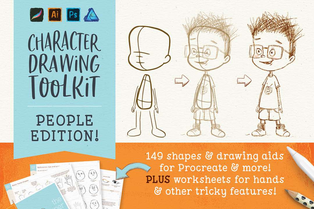 CHARACTER DRAWING TOOLKIT – PEOPLE EDITION