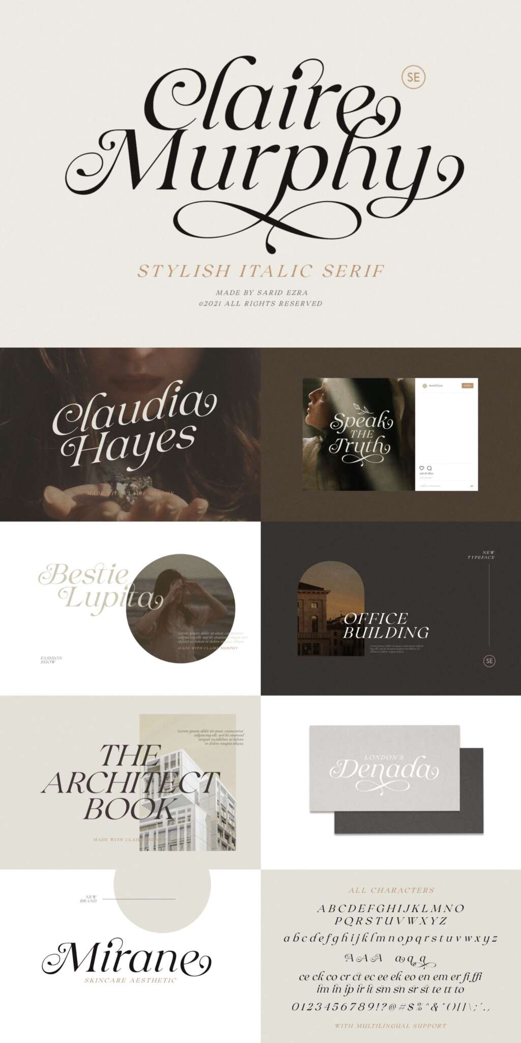 Claire Murphy – Stylish Italic Serif