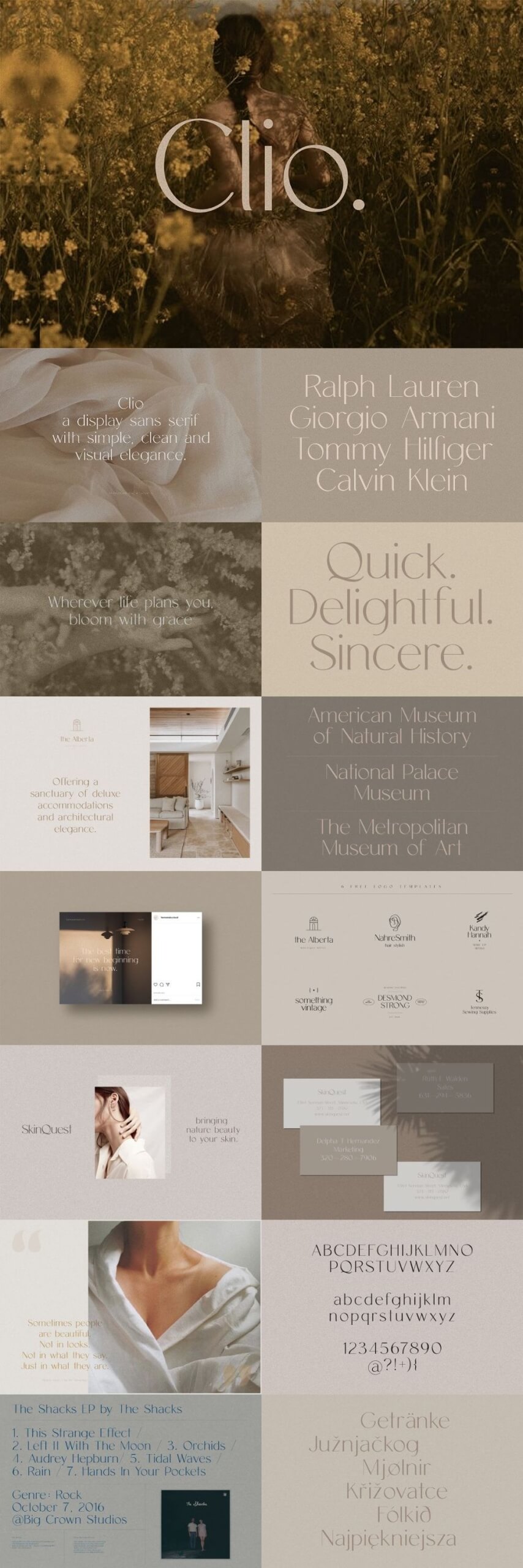 Clio – Clean Display Sans