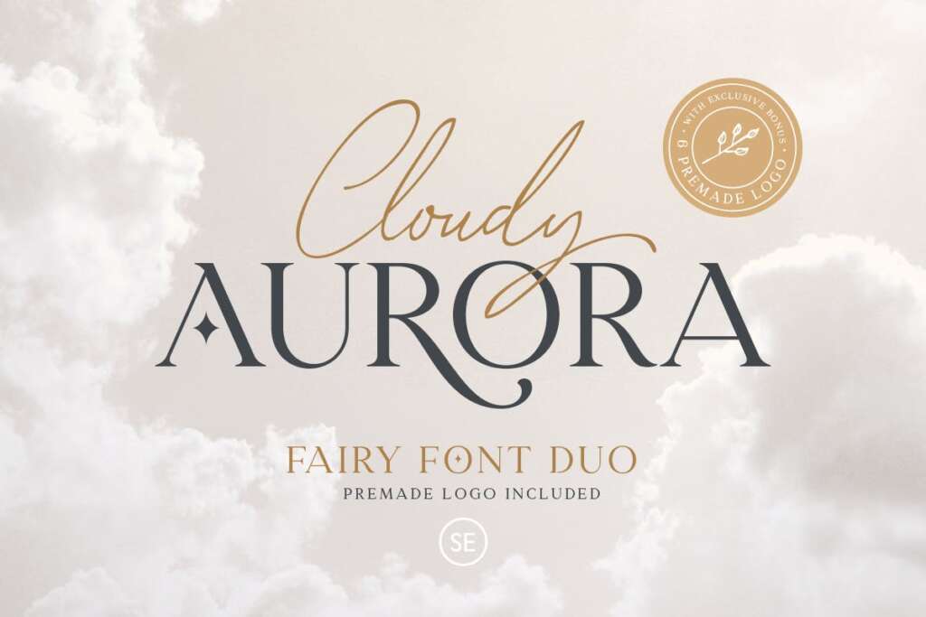 Cloudy Aurora - Font Duo (+LOGOS)
