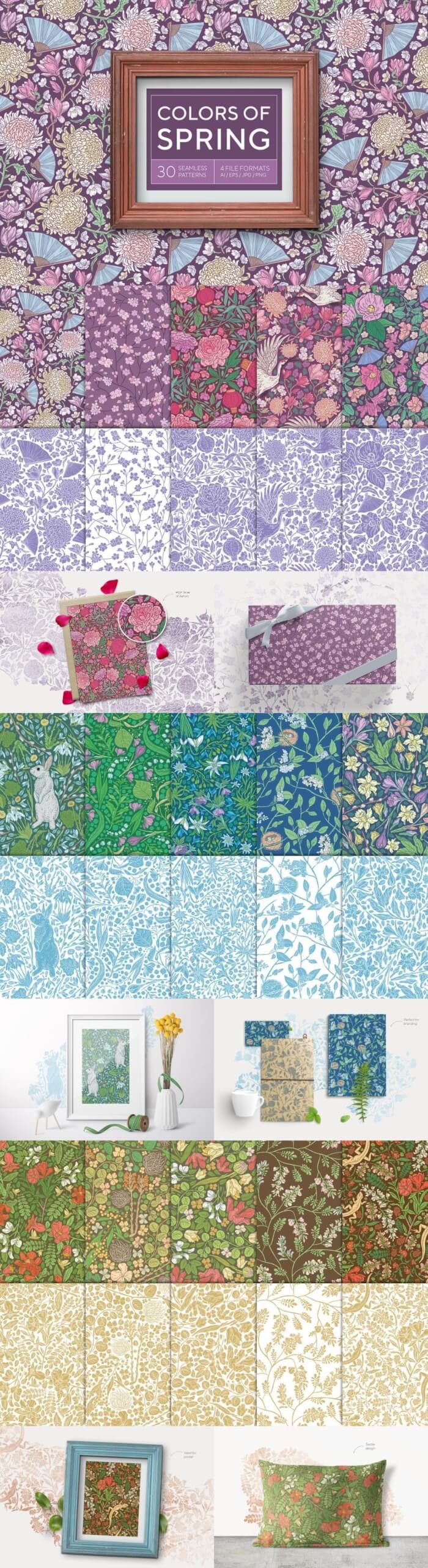 Colors Of Spring Patterns