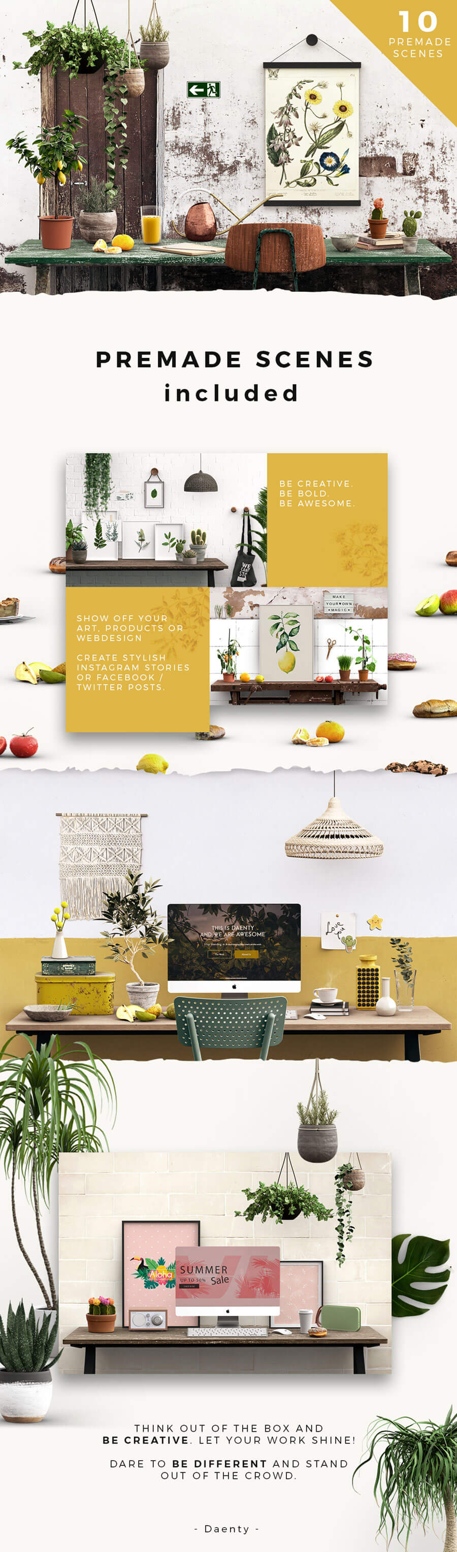DAENTY BOTANICAL SCENE CREATOR