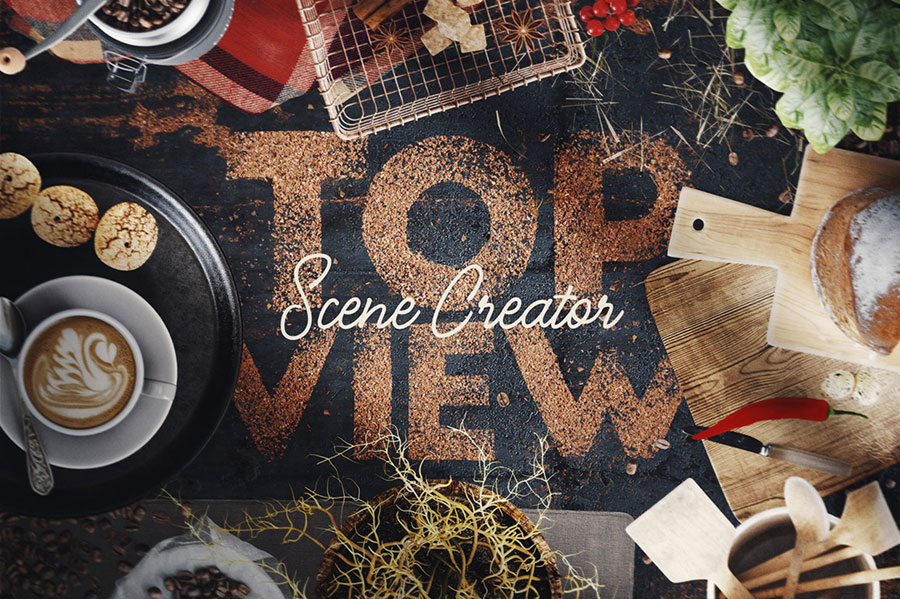 COFFEE SCENE CREATOR – TOP VIEW