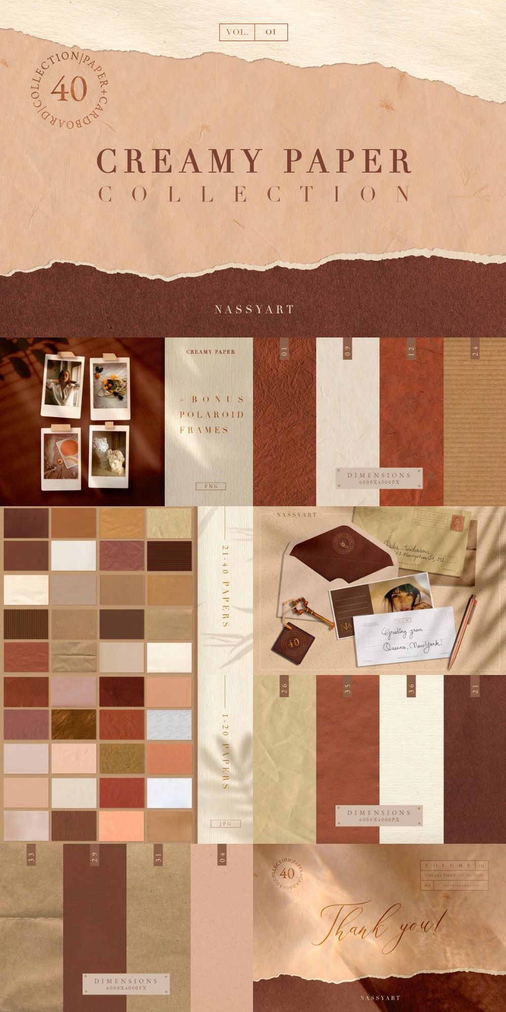 Creamy Paper Collection