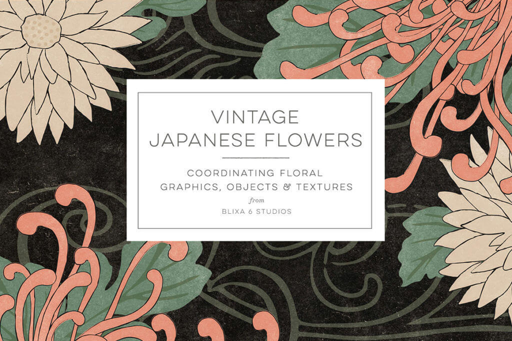 Vintage Japanese Flowers