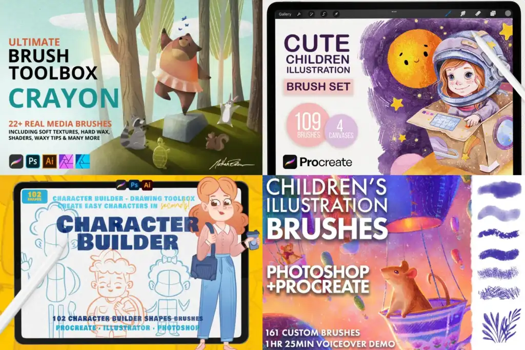 Cute Procreate Art Toolkit
