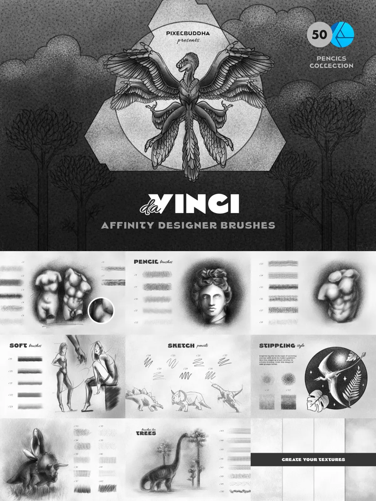 Da Vinci Pencil Affinity Designer Brushes