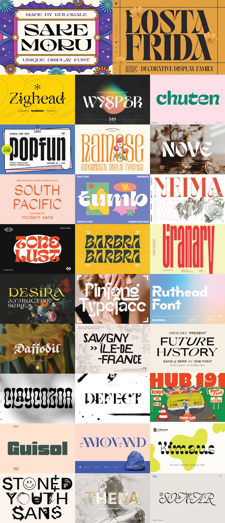 The Decorative Typeface Collection