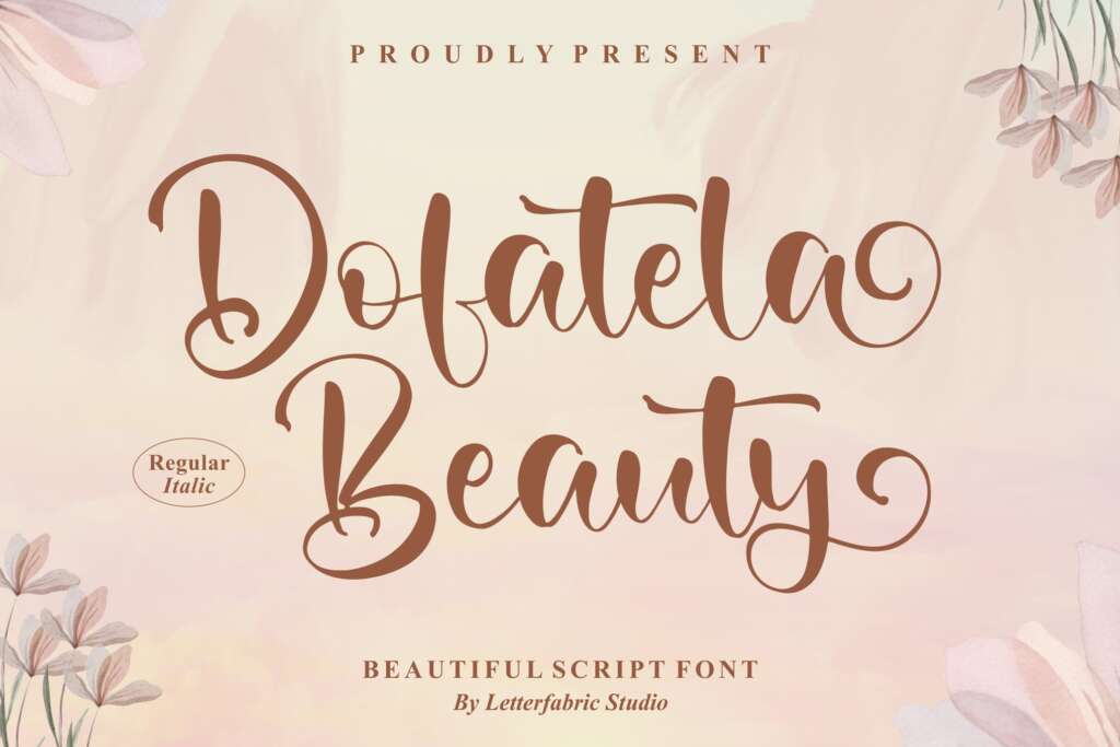 Dofatela Beauty Beautiful Script Font
