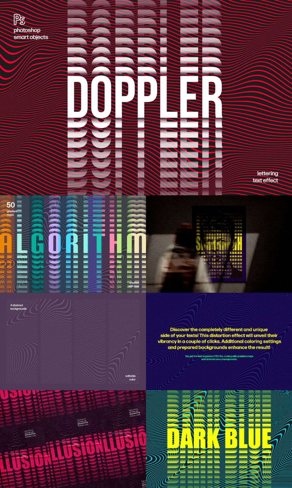 Doppler Distortion Text Effect